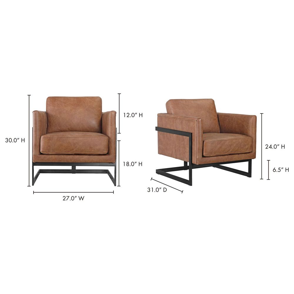 Moe&#39;s Home Collection Luxley Club Chair in Brown, , large