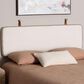 Baxton Studio Belden Boucle Queen Upholstered Panel Headboard in Cream, , large