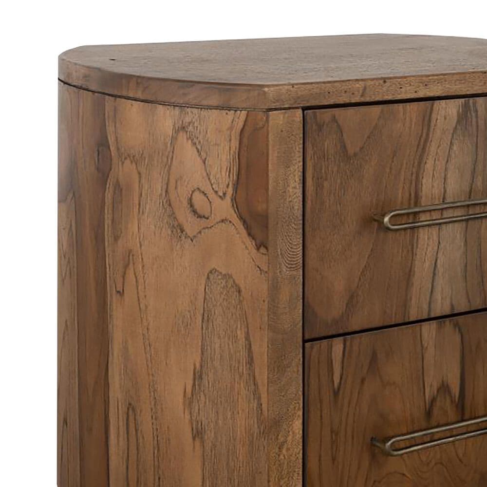 Fallridge Balam 2-Drawer Nightstand in Natural Teak, , large