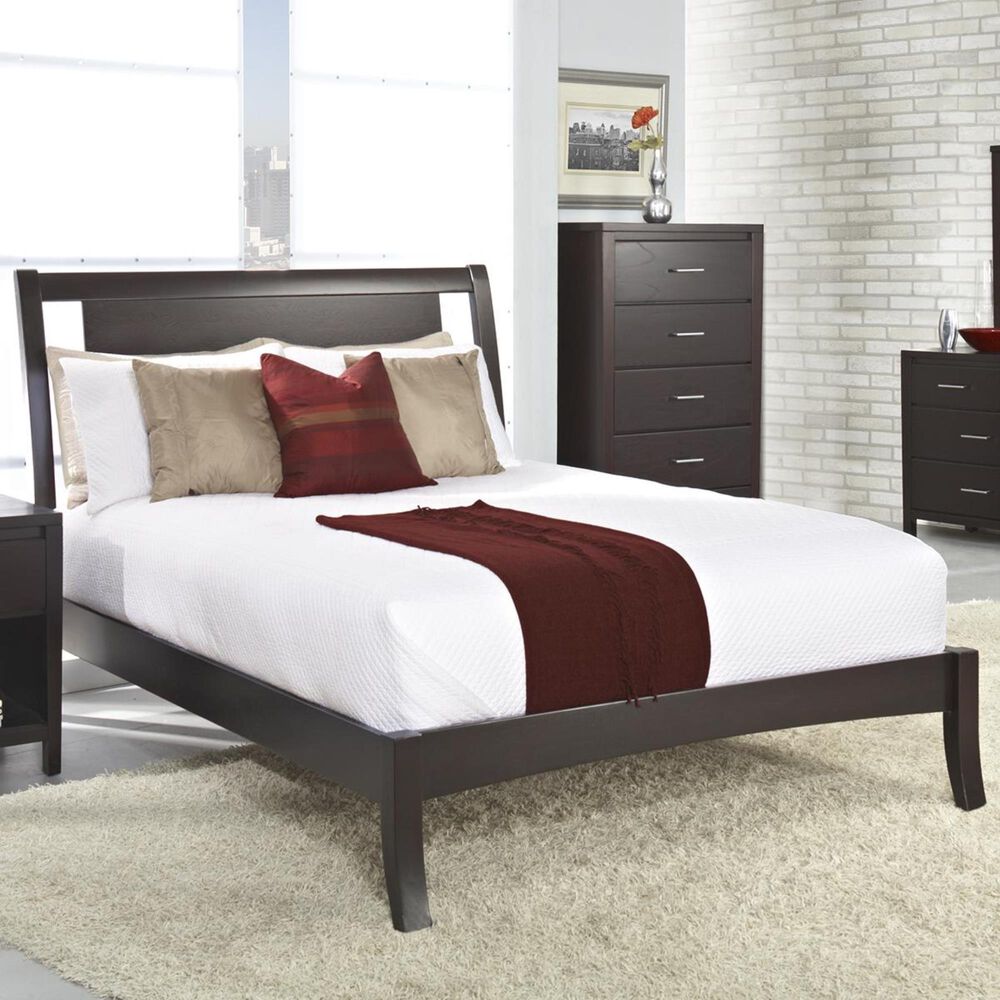 Urban Home Full Low Profile Sleigh Bed in Espresso, , large