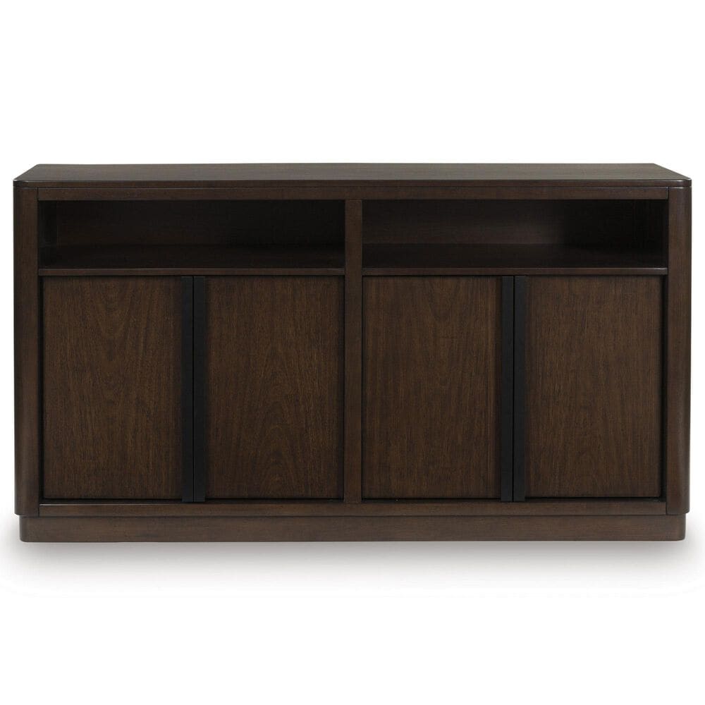 Ashley Kendamor Dining Server in Dark Brown and Matte Black, , large
