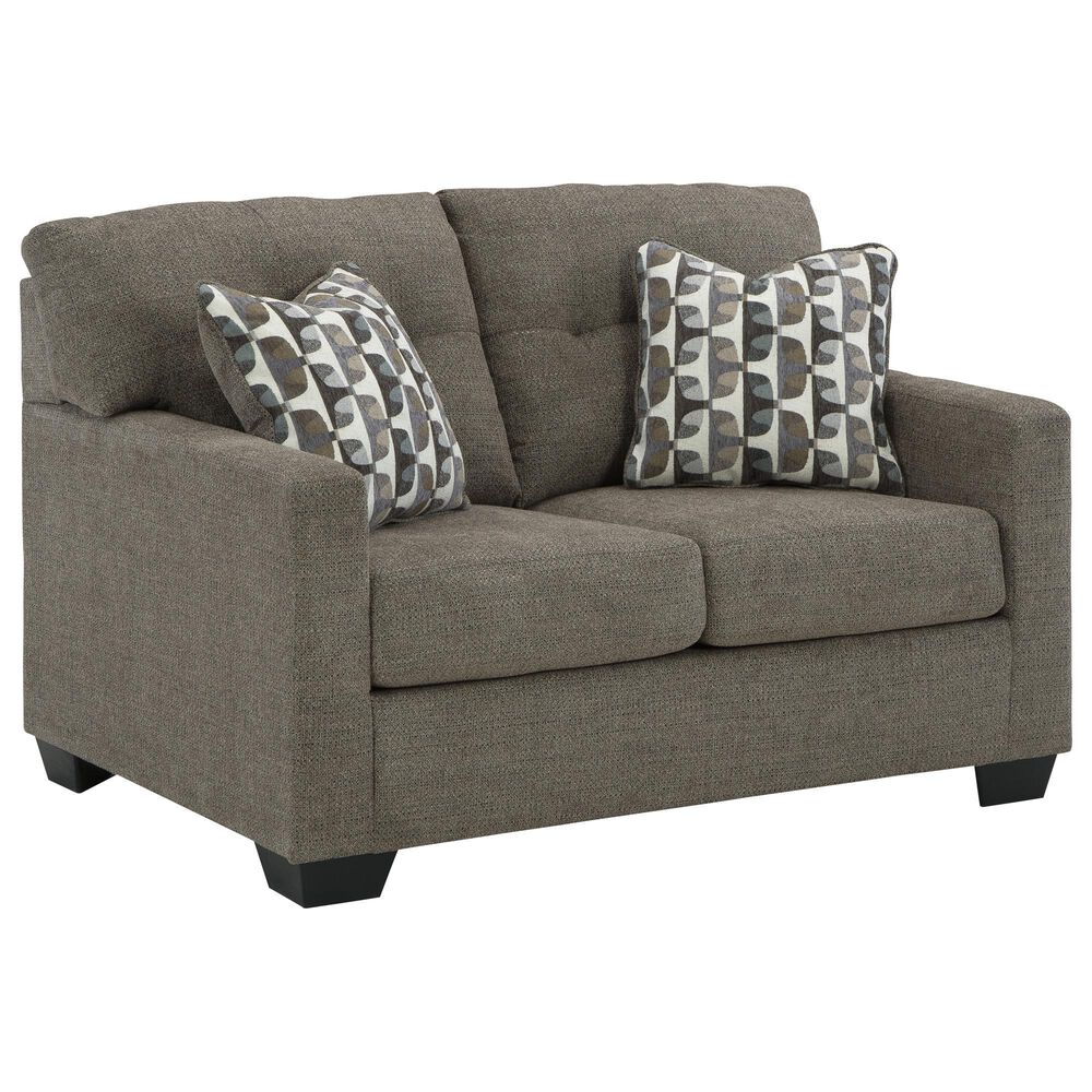 Ashley Mahoney Stationary Sofa and Loveseat Set in Chocolate, , large