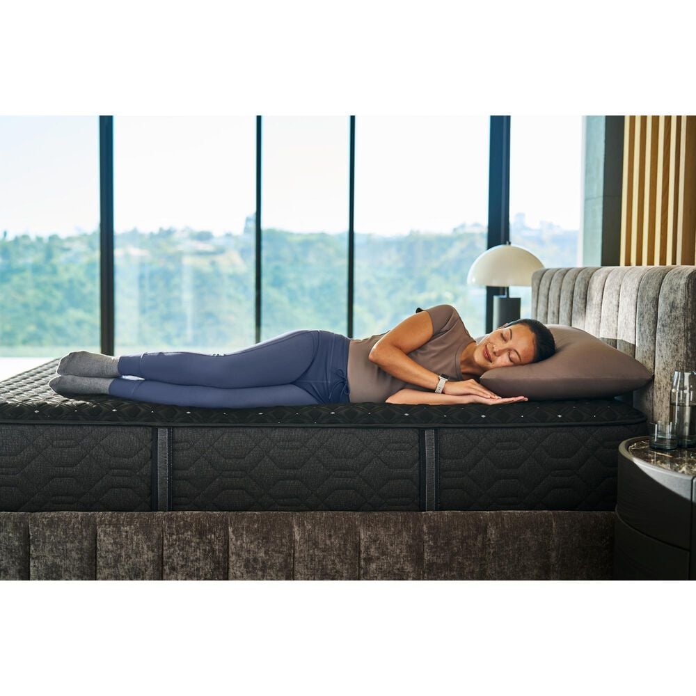 Simmons Company Black Hybrid Series Three Medium Pillow Top King Mattress, , large