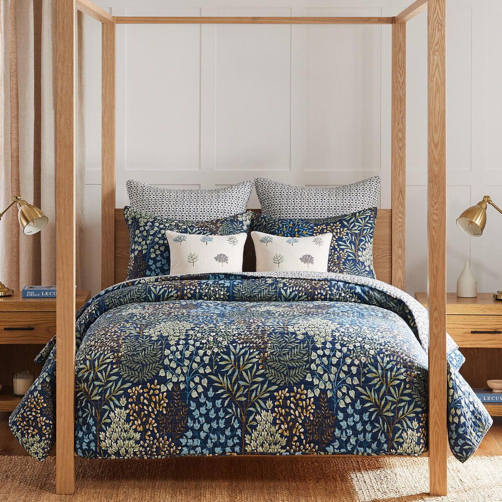 Levtex English Forest 3-Piece Full/Queen Quilt Set in Navy, , large