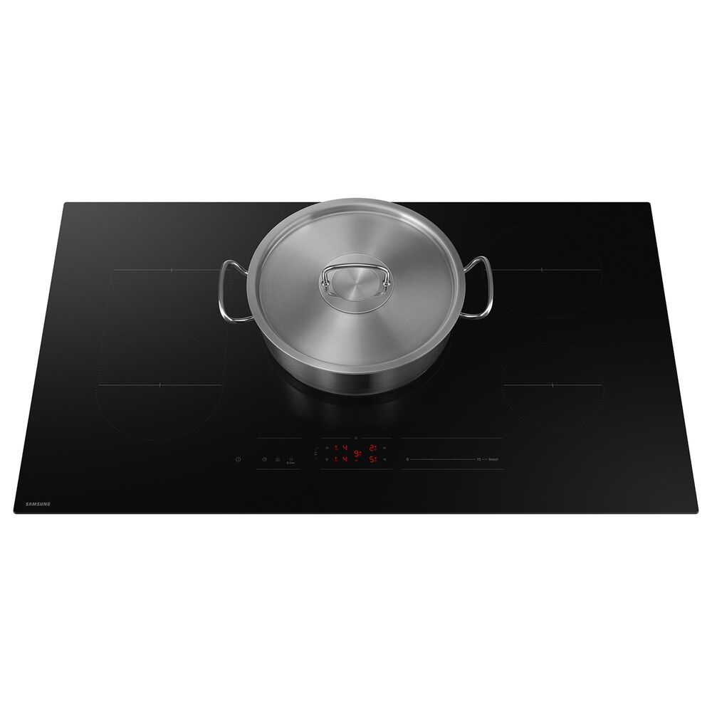 Samsung Bespoke 2-Piece Kitchen Package with Stainless Steel Bespoke 30" Double Wall Oven and Black 36" Induction Cooktop, , large