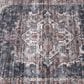 Central Oriental Rugease Velveteen Chantal Rust and Dark Grey 2"3" x 6" Runner, , large