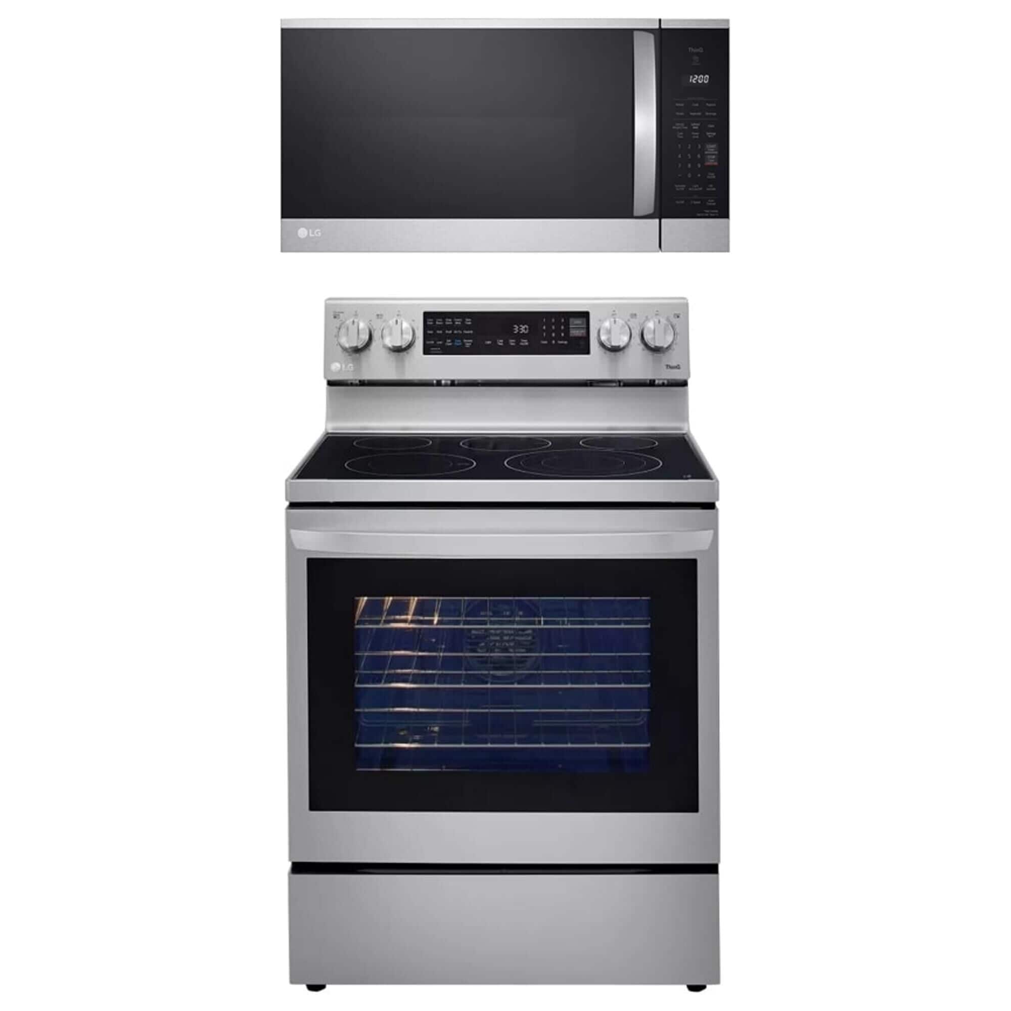 Lg stove and microwave top