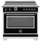 Bertazzoni Heritage 5.7 Cu. Ft. Freestanding Electric Range in Nero, , large
