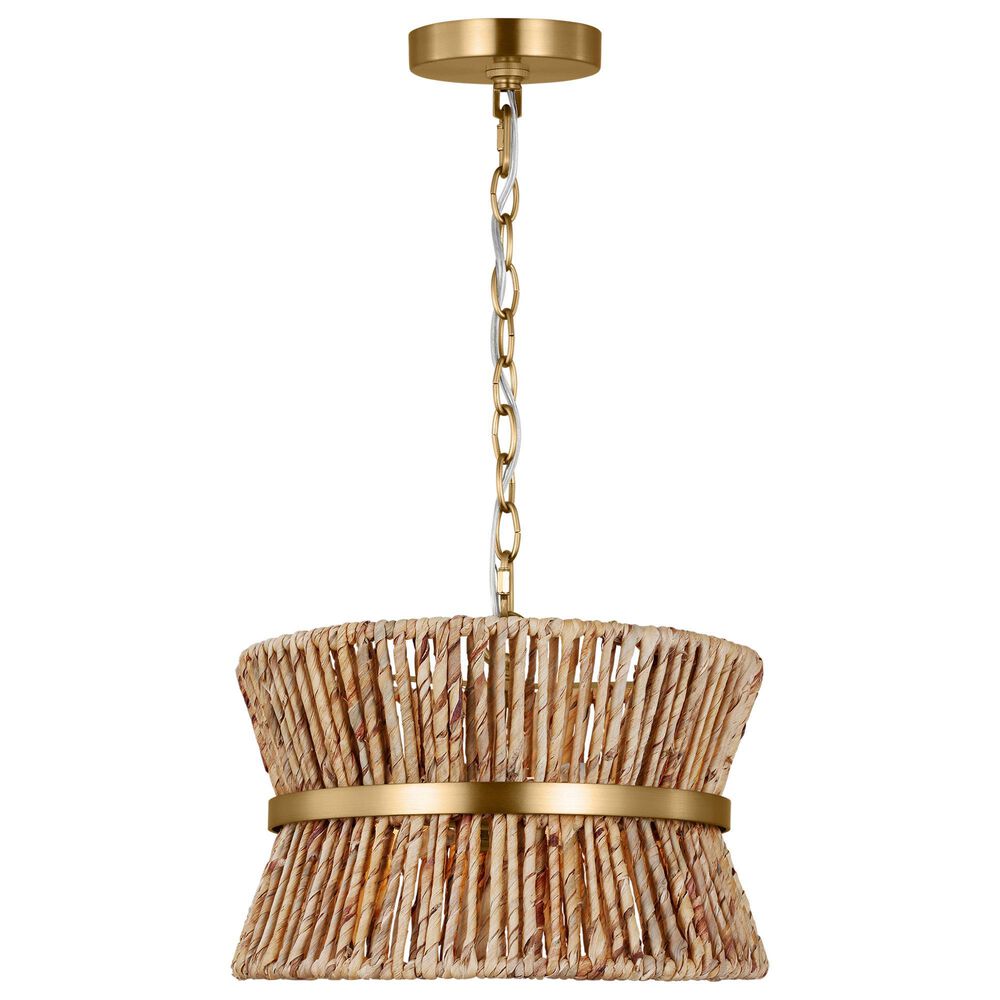 Murray Feiss Thurlo 2-Light Small Hanging Shade in Satin Brass, , large