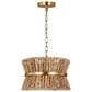 Murray Feiss Thurlo 2-Light Small Hanging Shade in Satin Brass, , large
