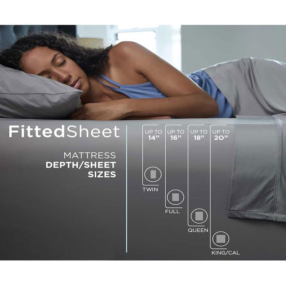 SHEEX Midnight Label 4-Piece King  Sheet Set in Mist Gray, , large