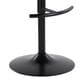 LumiSource Grotto Contemporary Adjustable Barstool with Swivel in Black Metal, , large