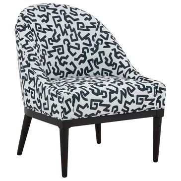 Tov Furniture Crystal Accent Chair in Black and White, , large