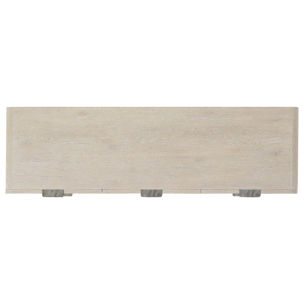 Bernhardt Antibes 4-Piece Queen Upholstered Panel Bedroom Set in Roz with USB Ports, , large