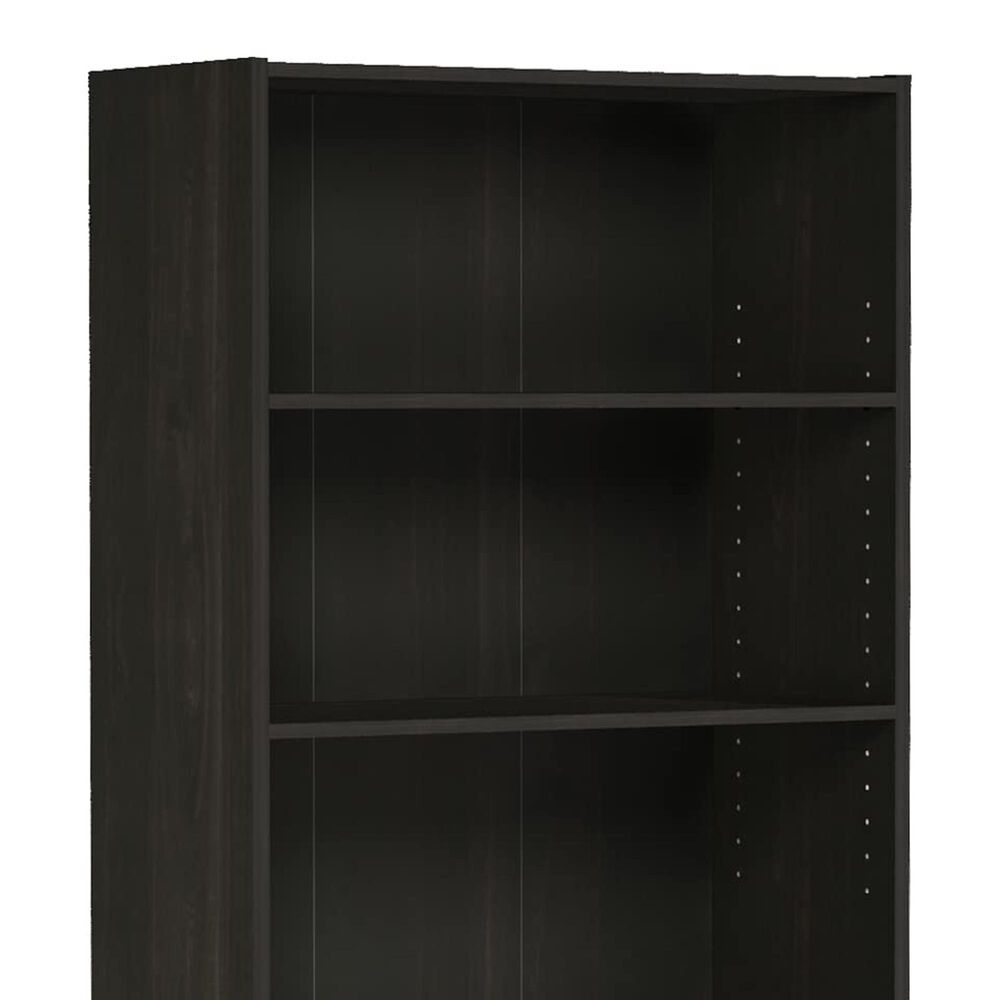 HOMLUX 5-Tier Display Bookshelf with Adjustable Shelves in Espresso, , large