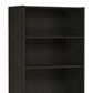 HOMLUX 5-Tier Display Bookshelf with Adjustable Shelves in Espresso, , large