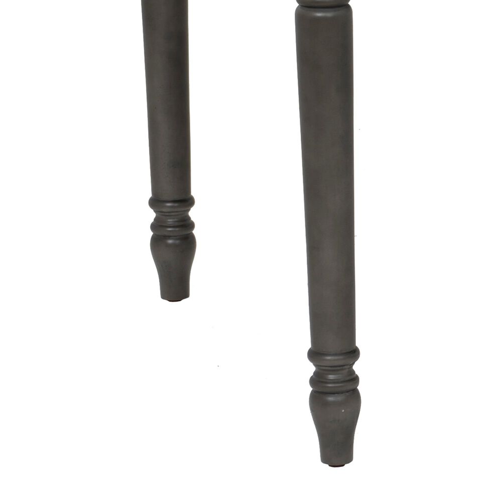 Linon Home Decor Willow Dining Table in Smokey White and Dark Grey - Table Only, , large