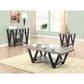 Pacific Landing Higgins V-Shaped End Table in Black and Antique Grey, , large