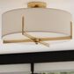 Vaxcel Surrey 4-Light Semi Flush Mount in Natural Brass, , large