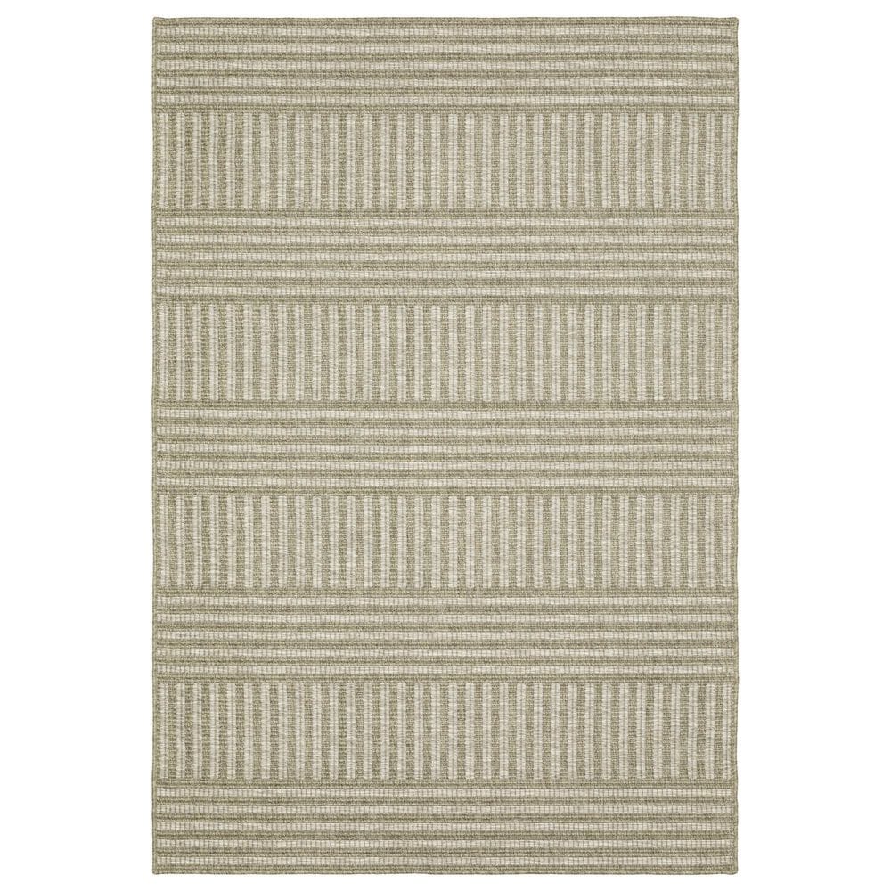 Oriental Weavers Tortuga TR02A 5"3" x 7"3" Beige and Black Area Rug, , large