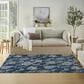 Nourison Garden Oasis GOA03 Navy 5" x 7" Indoor/Outdoor Area Rug, , large