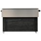 Hearth and Haven Outdoor Kitchen Island with Stainless Steel Top in Black, , large