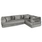 Jaxx Unsofa 2-Piece Modular Right Facing L-Shaped Sectional in Elephant Dark Grey, , large