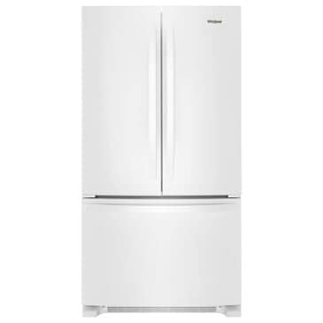 Whirlpool 25.2 Cu. Ft. French Door Refrigerator with Water Dispenser in White, , large