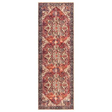 Surya Amelie AML-2308  2"7" x 7"10" Rust, Green, Butter, Denim, Purple, Rose and Clay Runner, , large