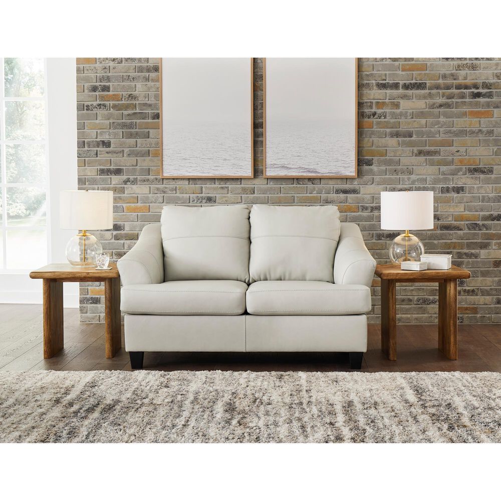 Ashley Genoa Stationary Loveseat in Coconut, , large