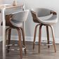 Lumisource Curvo Swivel Counter Stool in Light Grey (Set of 2), , large
