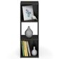 HOMLUX 3-Cube Open Shelf Bookshelf in Espresso, , large
