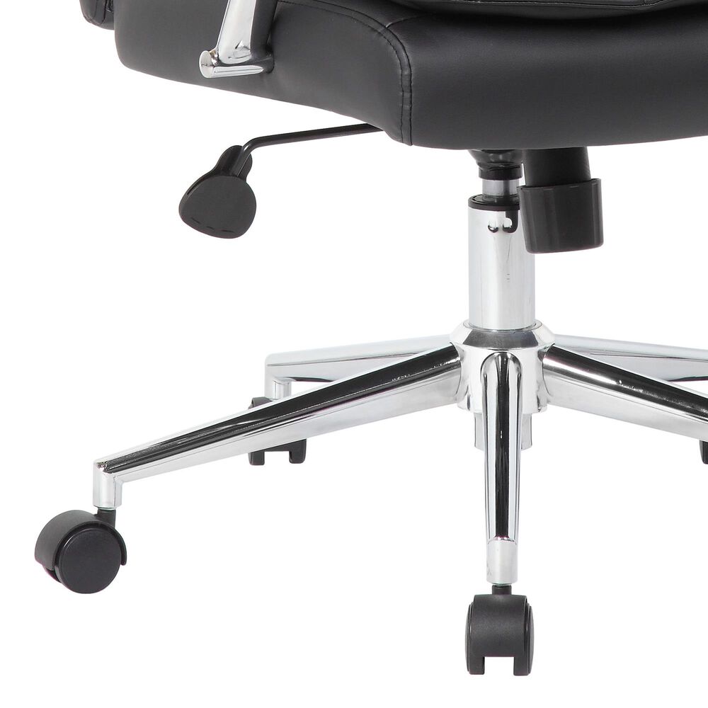 Presidential Seating Double Plush Task Chair with Padded Arms in Chrome, , large
