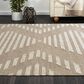 L&R Resources Geoblend Southwestern 9" x 12" Natural and Ivory Area Rug, , large