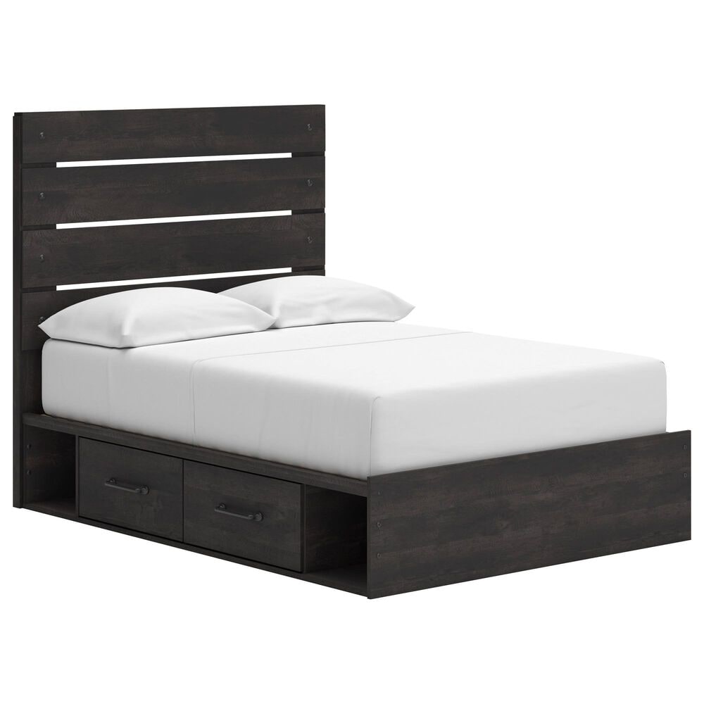 Ashley Hollivern Full Panel Storage Bed  in Dark Gray, , large