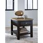 Ashley Drazmine End Table in Brown and Dark Chocolate, , large