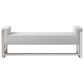 Bernhardt Stratum Upholstered Bench in Polished Nickel, , large