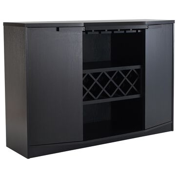 Furniture of America Clay Wine Bar Buffet in Black, , large