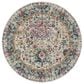 Amer Rugs Montana 7"6" Round Gray and Orange Area Rug, , large