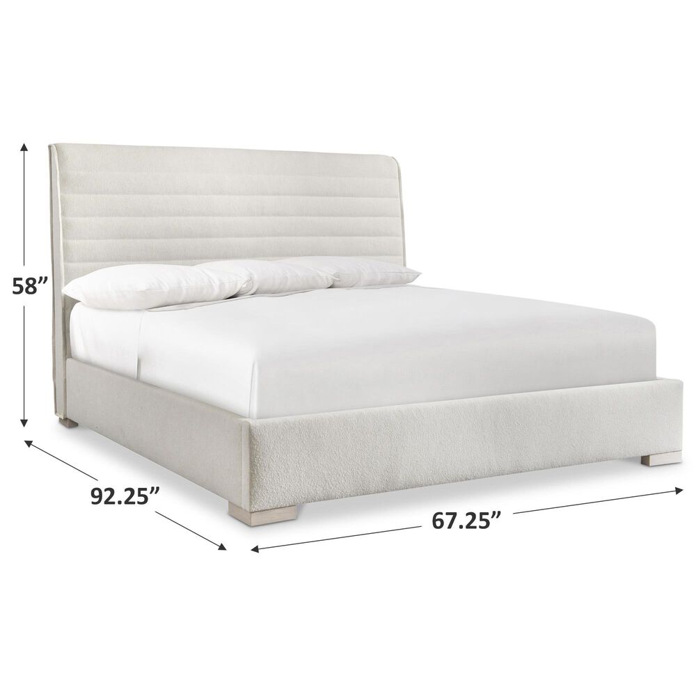 Bernhardt Sereno Queen Panel Bed in Light Grey, , large