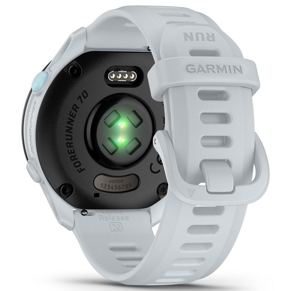 Garmin Forerunner 70 Smartwatch 42mm with Silicone Band in Whitestone, , large