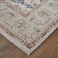 Feizy Pasha 5" x 7"6" Ivory and Blue Area Rug, , large