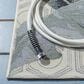 Safavieh Barbados Tropical Botanical 5"3" x 7" Grey and Gold Indoor/Outdoor Area Rug, , large