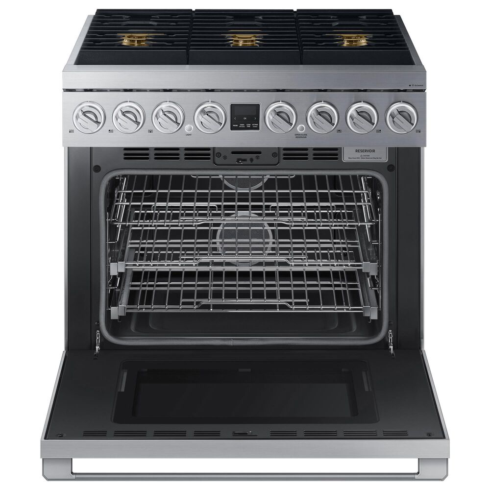 Dacor 36" Professional Dual Fuel Range in Silver Stainless Steel, , large