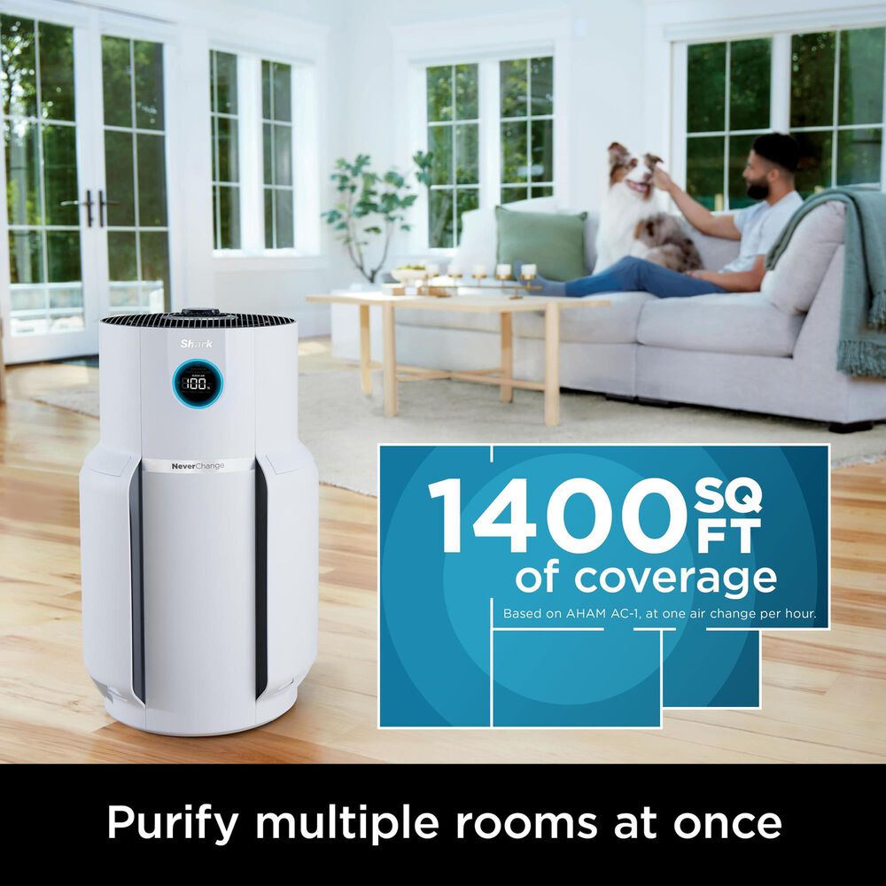 Shark NeverChange 1400 Sq. Ft. Extra Large Air Purifier MAX in White, , large