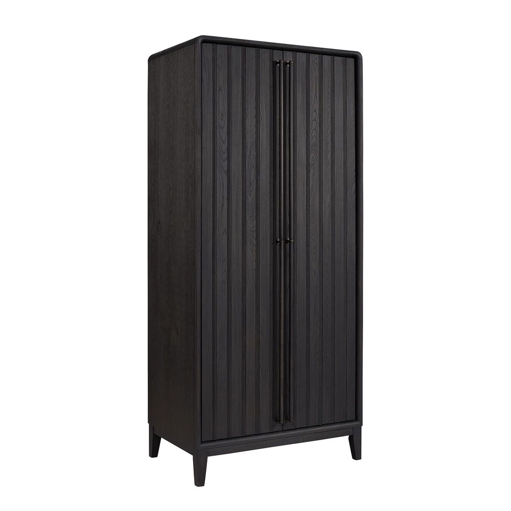 Bernards Furniture Elure Peppercorn Tall Armoire with Clothing Rod in Peppercorn Finish, , large
