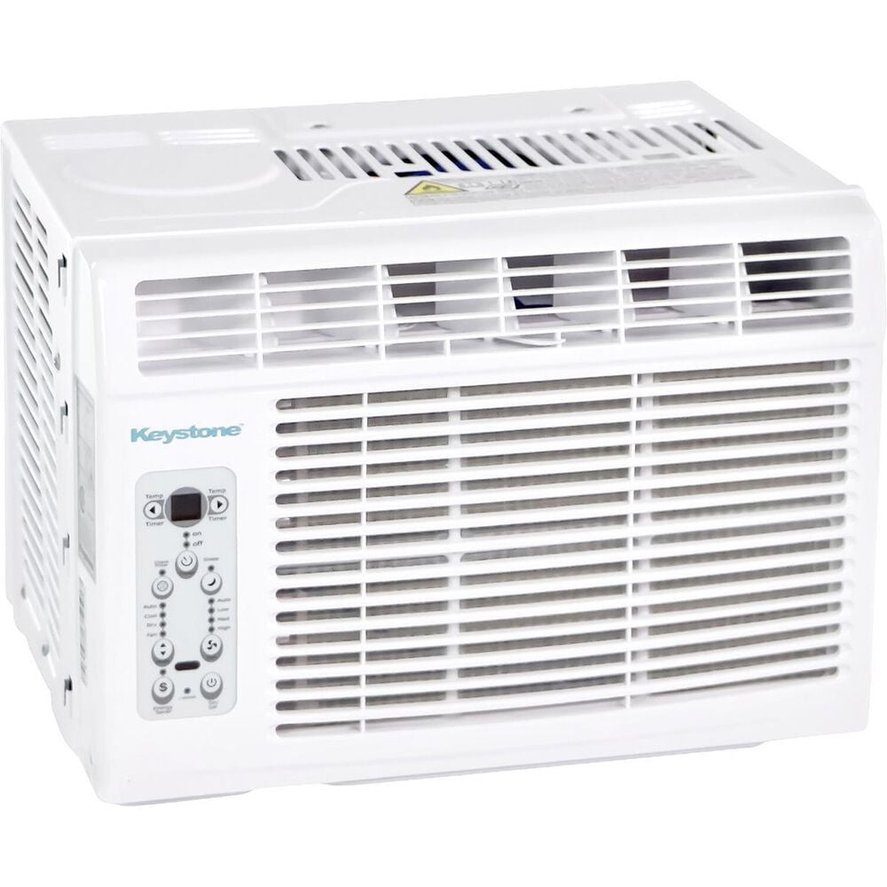 Keystone 6000 BTU Window-Mounted Air Conditioner with Follow Me LCD Remote Control in White, , large
