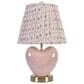 Slatehouse 17.75" Ceramic Heart Table Lamp in Pink and Gold, , large