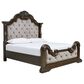 Millenium Maylee King Upholstered Bed and Two Nightstands in Dark Brown, , large