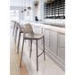 Zuo Modern Ace Bar Stool in Gray and Dark Brown (Set of 2), , large